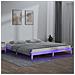 Giroletto con LED Bianco 150x200cm King Size in Legno Massello - Foto miniatura 1