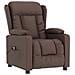 Poltrona Reclinabile Elettrica Marrone In Similpelle - Foto miniatura 3