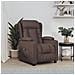 Poltrona Reclinabile Elettrica Marrone In Similpelle - Foto miniatura 1