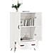 Credenza Bianco Lucido 69,5x31x115 Cm In Legno Multistrato - Foto miniatura 3