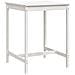 Tavolo Da Giardino Bianco 82,5x82,5x110cm Legno Massello Pino - Foto miniatura 1