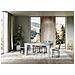 Tavolo Allungabile 90x160/264 Cm Spimbo Mix Piano Bianco Frassino - Gambe Noce - Cemento /bianco Frassino - Foto miniatura 5