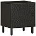 Comodini 2pz Neri 40x33x46 Cm In Legno Massello Di Mango - Foto miniatura 2