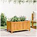 Fioriera Giardino Con Rivestimento 80x42x40 Cm Massello Acacia - Foto miniatura 3