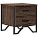 Comodino Rovere Marrone 40x41x40 Cm In Truciolato - Foto miniatura 2