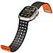 Cinturino Magnetico Traspirante Per Apple Watch Serie 1-9 Generazioni 42/44/45mm Black+orange - Foto miniatura 3