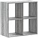 Libreria Grigio Sonoma 68,5x32x68,5 Cm In Legno Multistrato - Foto miniatura 2