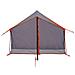 Tenda da Campeggio 2 Persone Grigio e Arancione Impermeabile - Foto miniatura 7