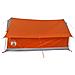 Tenda da Campeggio 2 Persone Grigio e Arancione Impermeabile - Foto miniatura 8