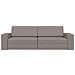 Divano Letto 2-in-1 Tortora 245x150x60.5 cm Tessuto - Foto miniatura 5