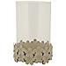 Portacandela Mf744 - Beige - Metallo - 14x14x21 Cm - Foto miniatura 1