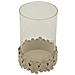 Portacandela Mf744 - Beige - Metallo - 14x14x21 Cm - Foto miniatura 3