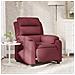 Poltrona Elettrica Reclinabile Rosso Vino in Tessuto - Foto miniatura 2