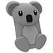 Portamonete Senza Contatto Design Koala Per Bambino Con Cover In Silicone, Grigio - Foto miniatura 2