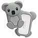 Portamonete Senza Contatto Design Koala Per Bambino Con Cover In Silicone, Grigio - Foto miniatura 1