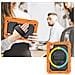 Custodia Per Ipad Mini 6 8.3"" Con Supporto E Tracolla Arancione - Foto miniatura 4