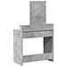 Tavolo da trucco vitaXL con luci LED Grigio cemento 79x41x140 cm - Foto miniatura 7
