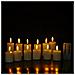 Set Di 6 Candele Led Ricaricabili Senza Fiamma Con Telecomando, Luce Bianca Calda - Foto miniatura 2