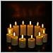 Set Di 6 Candele Led Ricaricabili Senza Fiamma Con Telecomando, Luce Bianca Calda - Foto miniatura 3