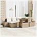 Set Divano da Giardino 7 pcs Beige polyrattan - Foto miniatura 2