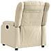 Poltrona reclinabile in tessuto color crema - Foto miniatura 3