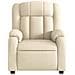 Poltrona reclinabile in tessuto color crema - Foto miniatura 6