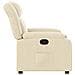 Poltrona reclinabile in tessuto color crema - Foto miniatura 7