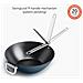 Wok Antiaderente Space 32 Cm Per Cucina Salutare Manico Pieghevole Coperchio Regolabile Superficie Antiaderente Adatto Per Tutti I Piani Di Cottura - Foto miniatura 5