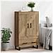 Credenza con cassetto Rovere artigianale 69,5 x 31 x 115 cm - Foto miniatura 4