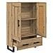 Credenza con cassetto Rovere artigianale 69,5 x 31 x 115 cm - Foto miniatura 5