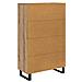 Credenza con cassetto Rovere artigianale 69,5 x 31 x 115 cm - Foto miniatura 8