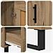 Credenza con cassetto Rovere artigianale 69,5 x 31 x 115 cm - Foto miniatura 9