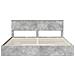 Letto con Contenitore con testiera Grigio cemento 200 x 200 cm - Foto miniatura 8