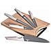BH-2838 Set di 5 coltelli da cucina con tagliere in bambù - Foto miniatura 1