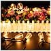 Catene Luminose Led Solari Con Lampadine In Plastica, 7.6m, 1200mah, Pannello Solare Con Display Digitale - Foto miniatura 3