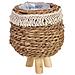 Fioriera In Corda Con Gambe 16x16x14h Cm - Foto miniatura 1