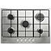 Indesit THP 752 IX/I 1 piano gas inox 75cm 5 fuochi griglie smaltate Made in Italy, Acciaio inox, Da incasso, 75 cm, Gas, Acciaio inox, 5 Fornello(i) - Foto miniatura 1