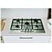 Indesit THP 752 IX/I 1 piano gas inox 75cm 5 fuochi griglie smaltate Made in Italy, Acciaio inox, Da incasso, 75 cm, Gas, Acciaio inox, 5 Fornello(i) - Foto miniatura 2