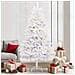 Albero di Natale artificiale Bianco 210 cm PVC e Metallo - Foto miniatura 2