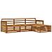Set di divani da esterno Naturale 249 x 162,5 x 73 cm - Foto miniatura 1