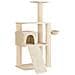 Albero per gatti con pali per graffiare in sisal Crema 173 cm - Foto miniatura 1