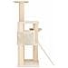 Albero per gatti con pali per graffiare in sisal Crema 173 cm - Foto miniatura 5