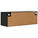 Armadietto a muro Rovere nero 100 x 36,5 x 35 cm - Foto miniatura 4