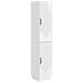 Set di armadi 2 pcs Bianco Lucido Legno ingegnerizzato - Foto miniatura 1