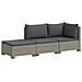 3 pz Set Lounge in Rattan con Cuscini GENDT Rattan naturale - Foto miniatura 1