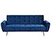 Divano Letto In Velluto Blu Scuro Selnes - Foto miniatura 16