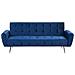 Divano Letto In Velluto Blu Scuro Selnes - Foto miniatura 13
