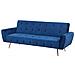 Divano Letto In Velluto Blu Scuro Selnes - Foto miniatura 11