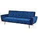 Divano Letto In Velluto Blu Scuro Selnes - Foto miniatura 10
