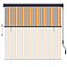 Tenda A Rullo Per Esterni 160x250 Cm Blu E Gialla - Foto miniatura 3